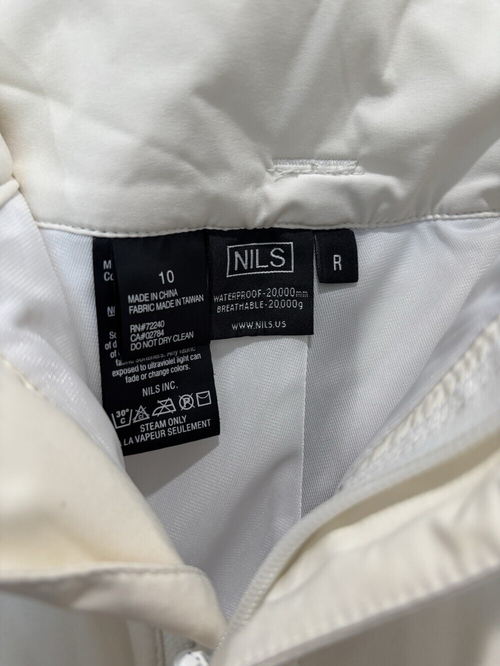 NILS Women’s Size 10 White Ski Snowboard Pants 20K Waterproof Insulated Winter - Picture 4 of 6